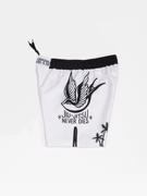 MANTO miko FIGHT SHORTS-WHITE